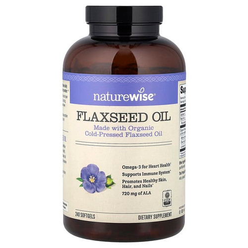 <img alt="NatureWise, Flaxseed Oil, 240 Softgels" title="NatureWise, Flaxseed Oil, 240 Softgels,858081006035"