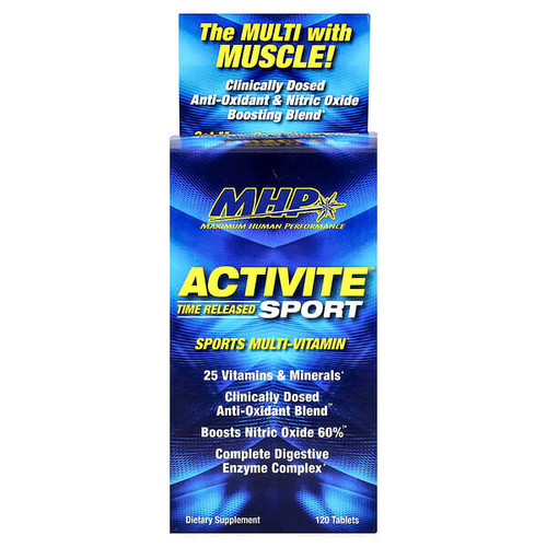 <img alt="MHP, Activite Sport, Multi Vitamin, Time Released, 120 Tablets" title="MHP, Activite Sport, Multi Vitamin, Time Released, 120 Tablets,666222007984"
