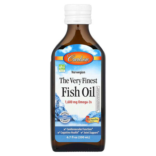 <img alt="Carlson, Norwegian, The Very Finest Fish Oil, Just Peachie, 6.7 fl oz (200 ml)" title="Carlson, Norwegian, The Very Finest Fish Oil, Just Peachie, 6.7 fl oz (200 ml),088395194009"