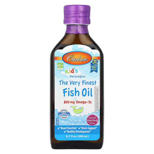<img alt="Carlson, Kids, Norwegian, The Very Finest Fish Oil, Natural Mixed Berry, 800 mg, 6.7 fl oz (200 ml)" title="Carlson, Kids, Norwegian, The Very Finest Fish Oil, Natural Mixed Berry, 800 mg, 6.7 fl oz (200 ml),088395193309"