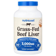 <img alt="Nutricost, Grass-Fed Beef Liver, 3,000 mg, 240 Capsules (750 mg per Capsule)" title="Nutricost, Grass-Fed Beef Liver, 3,000 mg, 240 Capsules (750 mg per Capsule),810014672304"
