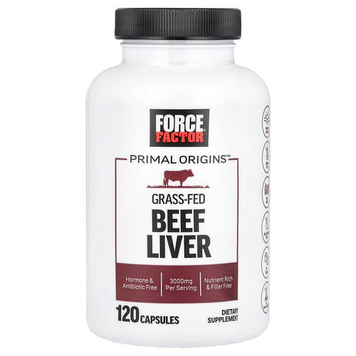 <img alt="Force Factor, Primal Origins, Grass-Fed Beef Liver, 120 Capsules (750 mg per Capsule)" title="Force Factor, Primal Origins, Grass-Fed Beef Liver, 120 Capsules (750 mg per Capsule),810126660824"