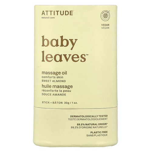<img alt="ATTITUDE, Baby Leaves, Massage Oil Stick, Sweet Almond, 1 oz (30 g)" title="ATTITUDE, Baby Leaves, Massage Oil Stick, Sweet Almond, 1 oz (30 g),626232182132"