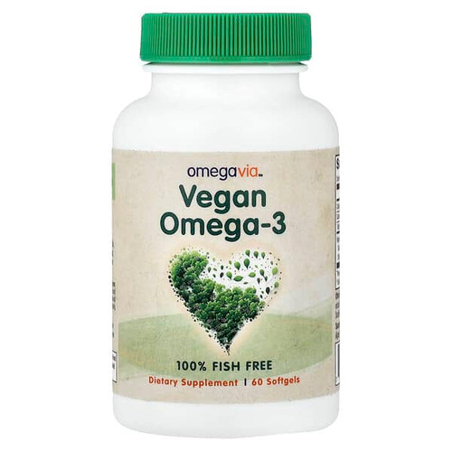 <img alt="OmegaVia, Vegan Omega-3, 60 Softgels" title="OmegaVia, Vegan Omega-3, 60 Softgels,794504998139"