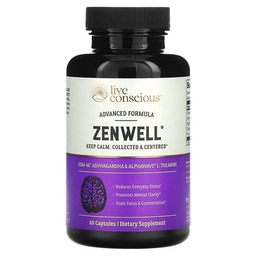 <img alt="Live Conscious, Zenwell, 60 Capsules" title="Live Conscious, Zenwell, 60 Capsules,850008273162"