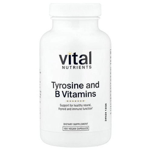 <img alt="Vital Nutrients, Tyrosine and B Vitamins, 100 Vegan Capsules" title="Vital Nutrients, Tyrosine and B Vitamins, 100 Vegan Capsules,693465508114"