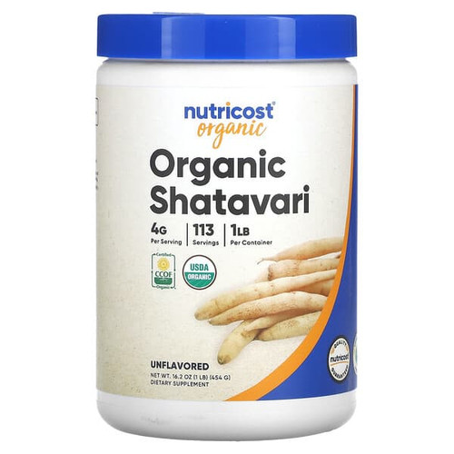 <img alt="Nutricost, Organic Shatavari, Unflavored, 16.2 oz (454 g)" title="Nutricost, Organic Shatavari, Unflavored, 16.2 oz (454 g),810014672953"