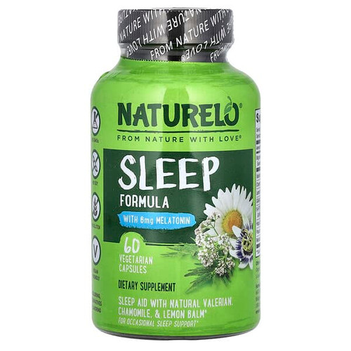 <img alt="NATURELO, Sleep Formula, 60 Vegetarian Capsules" title="NATURELO, Sleep Formula, 60 Vegetarian Capsules,628110628237"