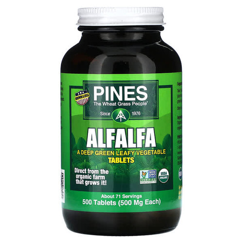 <img alt="Pines International, Alfalfa, 500 mg, 500 Tablets" title="Pines International, Alfalfa, 500 mg, 500 Tablets,043952000216"