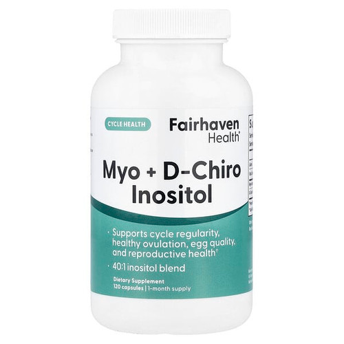 <img alt="Fairhaven Health, Myo + D-Chiro Inositol, 120 Capsules" title="Fairhaven Health, Myo + D-Chiro Inositol, 120 Capsules,896593002275"