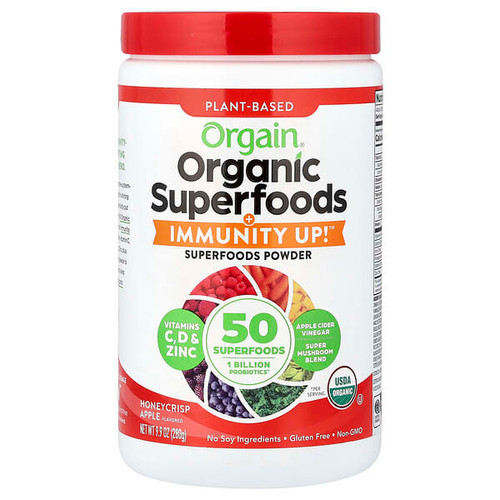 <img alt="Orgain, Organic Superfoods + Immunity Up, Plant-Based, Honeycrisp Apple, 9.9 oz (280 g)" title="Orgain, Organic Superfoods + Immunity Up, Plant-Based, Honeycrisp Apple, 9.9 oz (280 g),851770007726"