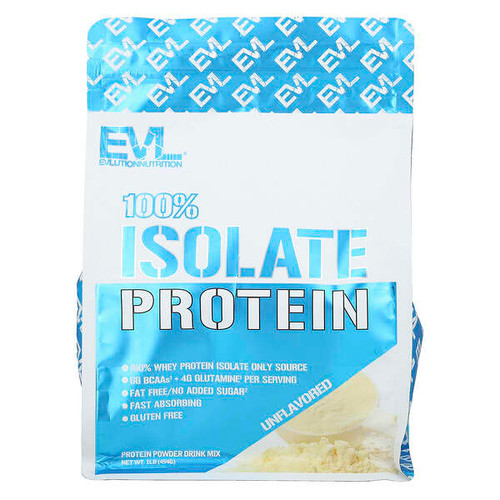 <img alt="EVLution Nutrition, 100% Isolate Protein, Unflavored, 1 lb (454 g)" title="EVLution Nutrition, 100% Isolate Protein, Unflavored, 1 lb (454 g),818901028487"