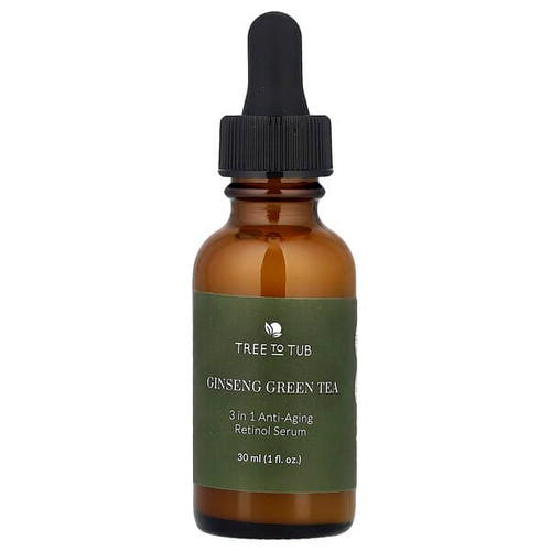 <img alt="Tree To Tub, Ginseng Green Tea, 3-in-1 Anti-Aging Retinol Serum, 1 fl oz (30 ml)" title="Tree To Tub, Ginseng Green Tea, 3-in-1 Anti-Aging Retinol Serum, 1 fl oz (30 ml),850007934019"