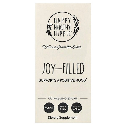<img alt="Happy Healthy Hippie, Joy-Filled, Supports a Positive Mood, 60 Veggie Capsules" title="Happy Healthy Hippie, Joy-Filled, Supports a Positive Mood, 60 Veggie Capsules,850044059003"