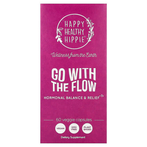<img alt="Happy Healthy Hippie, Go With The Flow, Hormonal Balance & Relief, 60 Veggie Capsules" title="Happy Healthy Hippie, Go With The Flow, Hormonal Balance & Relief, 60 Veggie Capsules,850044059010"