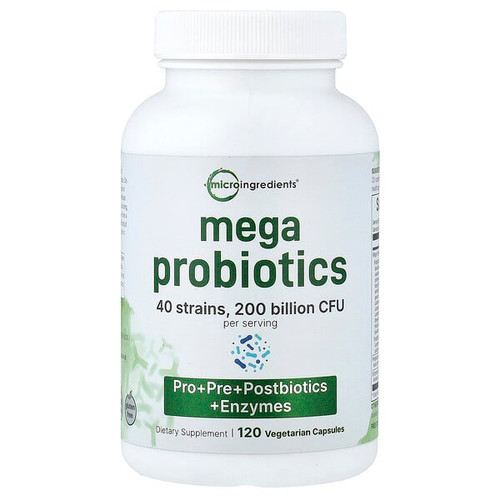<img alt="Micro Ingredients, Mega Probiotics, 120 Vegetarian Capsule" title="Micro Ingredients, Mega Probiotics, 120 Vegetarian Capsule,850069023683"