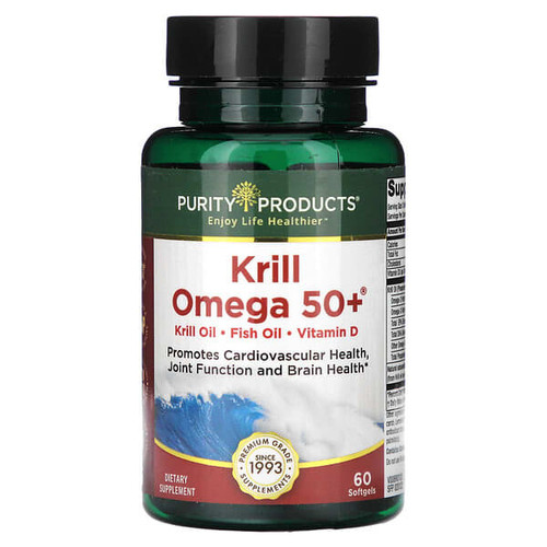 <img alt="Purity Products, Krill Omega 50+, 60 Softgels" title="Purity Products, Krill Omega 50+, 60 Softgels,184392000265"