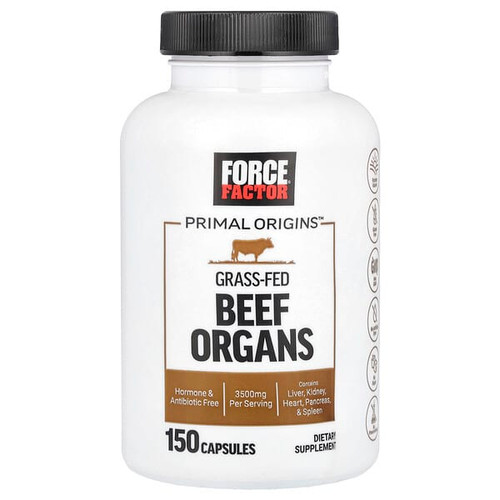 <img alt="Force Factor, Primal Origins, Grass-Fed Beef Organs, 150 Capsules" title="Force Factor, Primal Origins, Grass-Fed Beef Organs, 150 Capsules,810126660831"