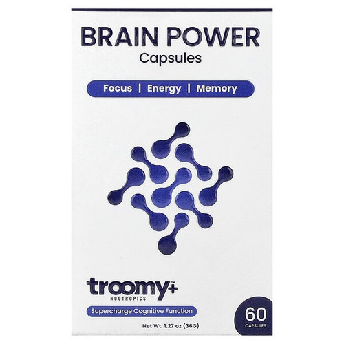 <img alt="Troomy Nootropics, Brain Power, 60 Capsules" title="Troomy Nootropics, Brain Power, 60 Capsules,657381125503"