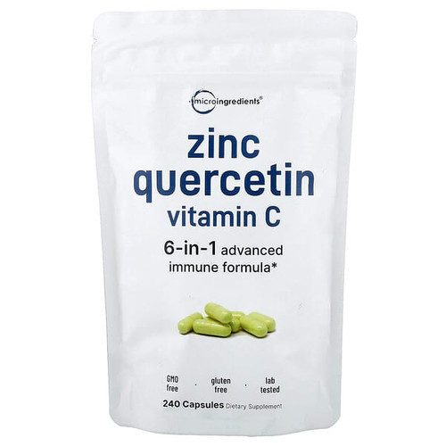 <img alt="Micro Ingredients, Zinc Quercetin Vitamin C , 240 Capsules" title="Micro Ingredients, Zinc Quercetin Vitamin C , 240 Capsules,850069023041"