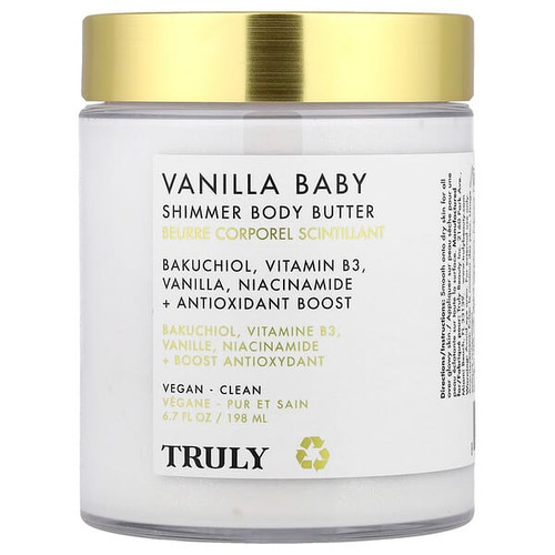 <img alt="Truly Beauty, Vanilla Baby Shimmer Body Butter, 6.7 fl oz (198 ml)" title="Truly Beauty, Vanilla Baby Shimmer Body Butter, 6.7 fl oz (198 ml),810115923640"