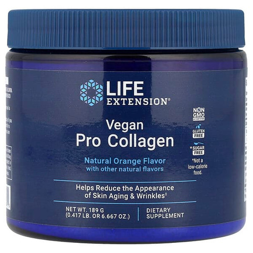 <img alt="Life Extension, Vegan Pro Collagen, Natural Orange, 6.667 oz (189 g)" title="Life Extension, Vegan Pro Collagen, Natural Orange, 6.667 oz (189 g),737870252832"