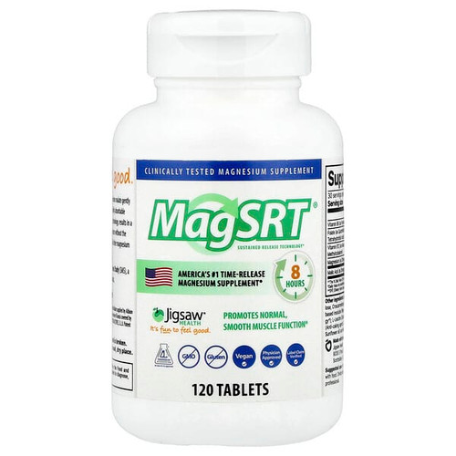 <img alt="Jigsaw Health, MagSRT, 120 Tablets" title="Jigsaw Health, MagSRT, 120 Tablets,876634000613"
