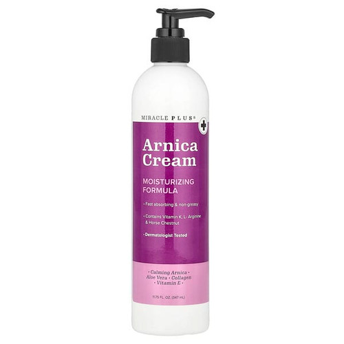 <img alt="Miracle Plus, Arnica Cream, 11.75 fl oz (347 ml)" title="Miracle Plus, Arnica Cream, 11.75 fl oz (347 ml),810400036420"