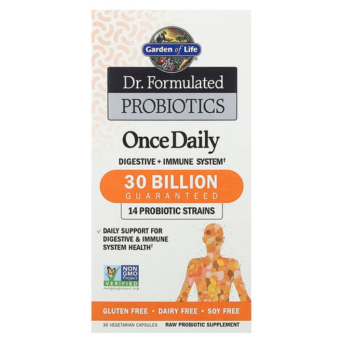 <img alt="Garden of Life, Dr. Formulated Probiotics, Once Daily, 30 Vegetarian Capsules" title="Garden of Life, Dr. Formulated Probiotics, Once Daily, 30 Vegetarian Capsules,658010118279"