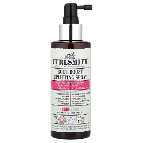 <img alt="Curlsmith, Root Boost Uplifting Spray, Volume Hold, Flat Dull Curls, 6 fl oz (177 ml)" title="Curlsmith, Root Boost Uplifting Spray, Volume Hold, Flat Dull Curls, 6 fl oz (177 ml),850005417316"