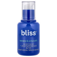 <img alt="Bliss, Renew & Smooth, Resurfacing Night Serum, 1 fl oz (30 ml)" title="Bliss, Renew & Smooth, Resurfacing Night Serum, 1 fl oz (30 ml),651043301113"