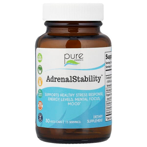 <img alt="Pure Essence, Adrenal Stability, 30 Vegi-Caps" title="Pure Essence, Adrenal Stability, 30 Vegi-Caps,659670130014"