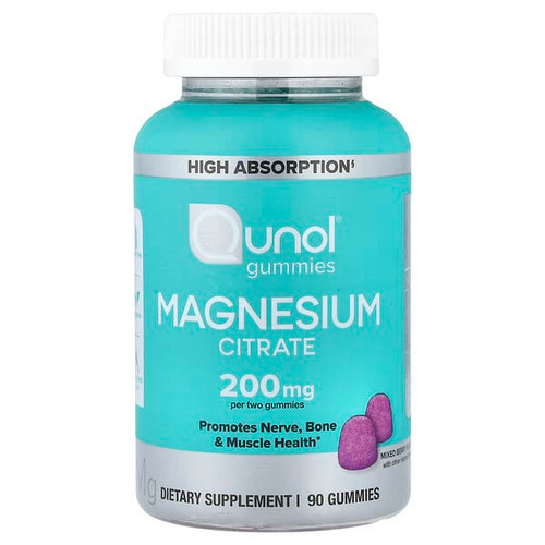 <img alt="Qunol, Magnesium Citrate Gummies, Mixed Berry, 90 Gummies (100 mg per Gummy)" title="Qunol, Magnesium Citrate Gummies, Mixed Berry, 90 Gummies (100 mg per Gummy),850184008770"