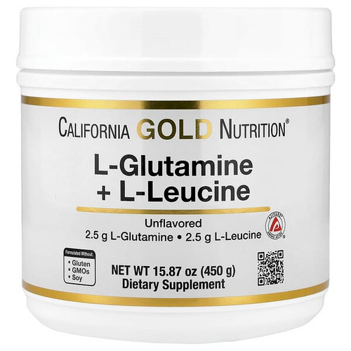 <img alt="California Gold Nutrition, L-Glutamine + L-Leucine, Unflavored, 15.87 oz (450 g)" title="California Gold Nutrition, L-Glutamine + L-Leucine, Unflavored, 15.87 oz (450 g),898220024797"