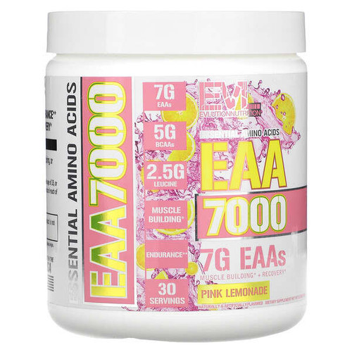 <img alt="EVLution Nutrition, EAA 7000, Pink Lemonade, 10.9 oz (309 g)" title="EVLution Nutrition, EAA 7000, Pink Lemonade, 10.9 oz (309 g),818901029477"