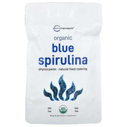 <img alt="Micro Ingredients, Organic Blue Spirulina, 2 oz (60 g)" title="Micro Ingredients, Organic Blue Spirulina, 2 oz (60 g),850056167055"