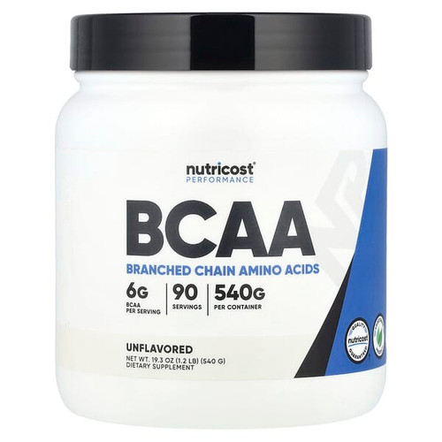 <img alt="Nutricost, Performance, BCAA, Unflavored, 1.2 lb (540 g)" title="Nutricost, Performance, BCAA, Unflavored, 1.2 lb (540 g),810014679143"