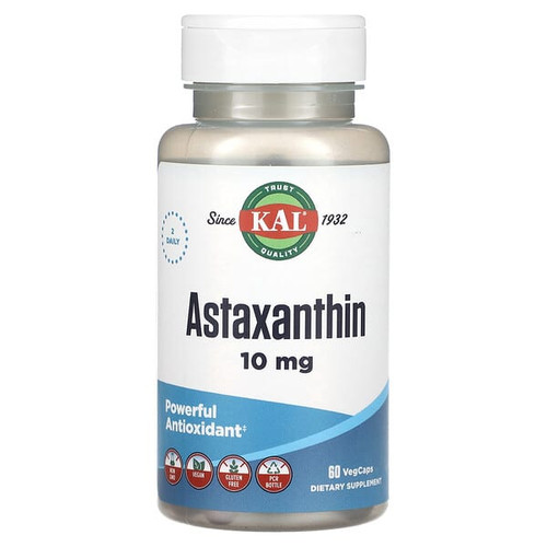 <img alt="KAL, Astaxanthin, 60 VegCaps (5 mg per Cap)" title="KAL, Astaxanthin, 60 VegCaps (5 mg per Cap),021245611608"