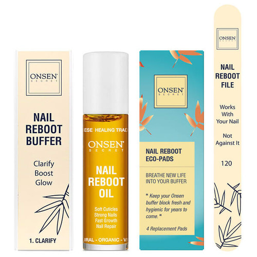 <img alt="Onsen Secret, Nail Reboot Kit with Oil , 7 Piece Kit" title="Onsen Secret, Nail Reboot Kit with Oil , 7 Piece Kit,608374843324"