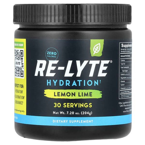 <img alt="Redmond, Re-Lyte Hydration, Lemon Lime, 7.2 oz (204 g)" title="Redmond, Re-Lyte Hydration, Lemon Lime, 7.2 oz (204 g),018788108795"