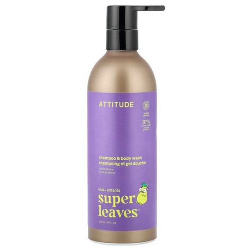 <img alt="ATTITUDE, Super Leaves, Shampoo & Body Wash, Vanilla & Pear, 16 fl oz (473 ml)" title="ATTITUDE, Super Leaves, Shampoo & Body Wash, Vanilla & Pear, 16 fl oz (473 ml),626232194159"
