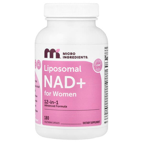 <img alt="Micro Ingredients, Liposomal NAD+ For Women, 180 Vegetarian Capsules" title="Micro Ingredients, Liposomal NAD+ For Women, 180 Vegetarian Capsules,850074438519"