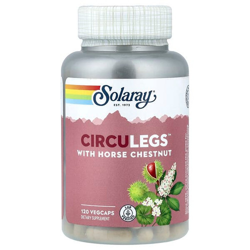 <img alt="Solaray, CircuLegs with Horse Chestnut, 120 VegCaps" title="Solaray, CircuLegs with Horse Chestnut, 120 VegCaps,076280366600"