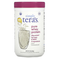 <img alt="Simply Teras, Pure Whey Protein, Plain Unsweetened, 12 oz (340 g)" title="Simply Teras, Pure Whey Protein, Plain Unsweetened, 12 oz (340 g),850628002036"