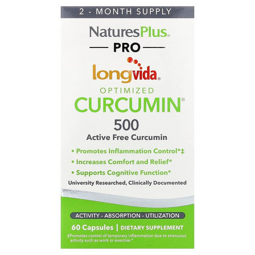 <img alt="NaturesPlus, Pro Longvida Optimized Curcumin, 500 mg, 60 Capsules" title="NaturesPlus, Pro Longvida Optimized Curcumin, 500 mg, 60 Capsules,097467496125"