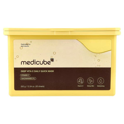 <img alt="Medicube, Deep Vita C Daily Quick Beauty Mask, 30 Sheets, 12.34 oz (350 g)" title="Medicube, Deep Vita C Daily Quick Beauty Mask, 30 Sheets, 12.34 oz (350 g),8809982769941"