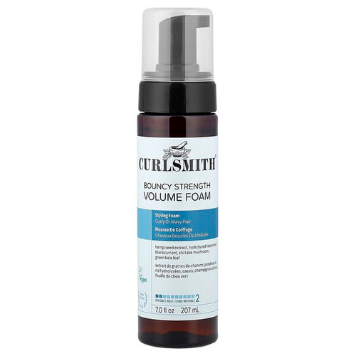 <img alt="Curlsmith, Bouncy Strength Volume Foam, Curly or Wavy Hair, 7 fl oz (207 ml)" title="Curlsmith, Bouncy Strength Volume Foam, Curly or Wavy Hair, 7 fl oz (207 ml),850048197978"
