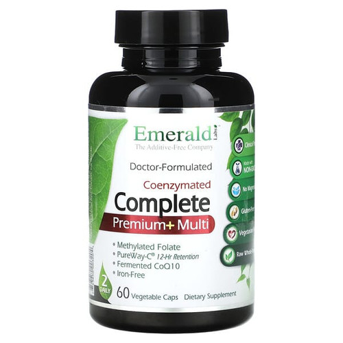 <img alt="Emerald Laboratories, Complete Premium+ Multi, 60 Vegetable Caps" title="Emerald Laboratories, Complete Premium+ Multi, 60 Vegetable Caps,743650003204"