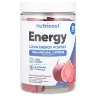 <img alt="Nutricost, Energy, Clean Energy Powder, Passionfruit Guava, 20 Stick Packs, 0.18 oz (5 g) Each" title="Nutricost, Energy, Clean Energy Powder, Passionfruit Guava, 20 Stick Packs, 0.18 oz (5 g) Each,810139570455"