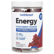 <img alt="Nutricost, Energy, Clean Energy Powder, Grape, 20 Stick Packs, 0.18 oz (5 g) Each" title="Nutricost, Energy, Clean Energy Powder, Grape, 20 Stick Packs, 0.18 oz (5 g) Each,810139570448"